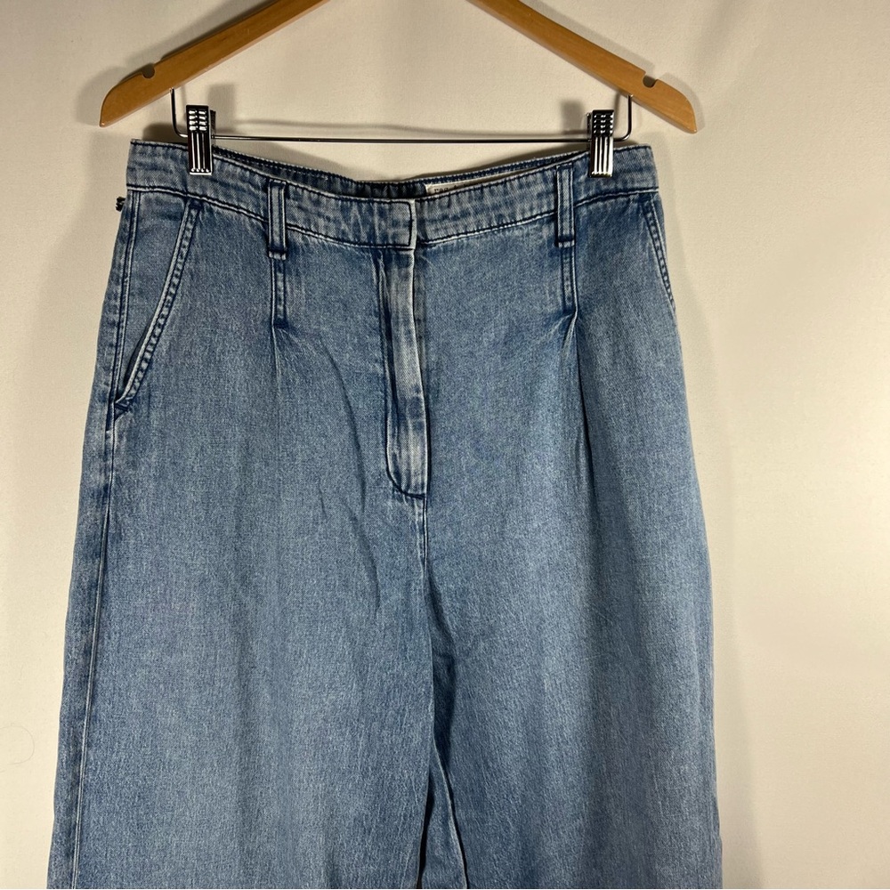 Rag &‎ Bone Aurora Pleated Trousers Winwood Blue Wide Leg Jeans Size 28 - Picture 5 of 11